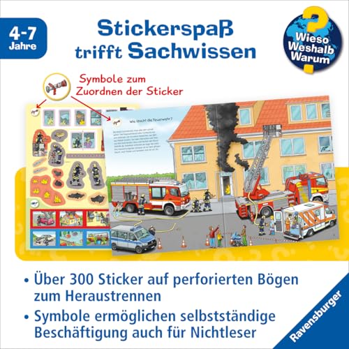 Wieso? Weshalb? Warum? Stickerheft – Feuerwehr (ab 4 Jahre - mit über 300 Stickern)