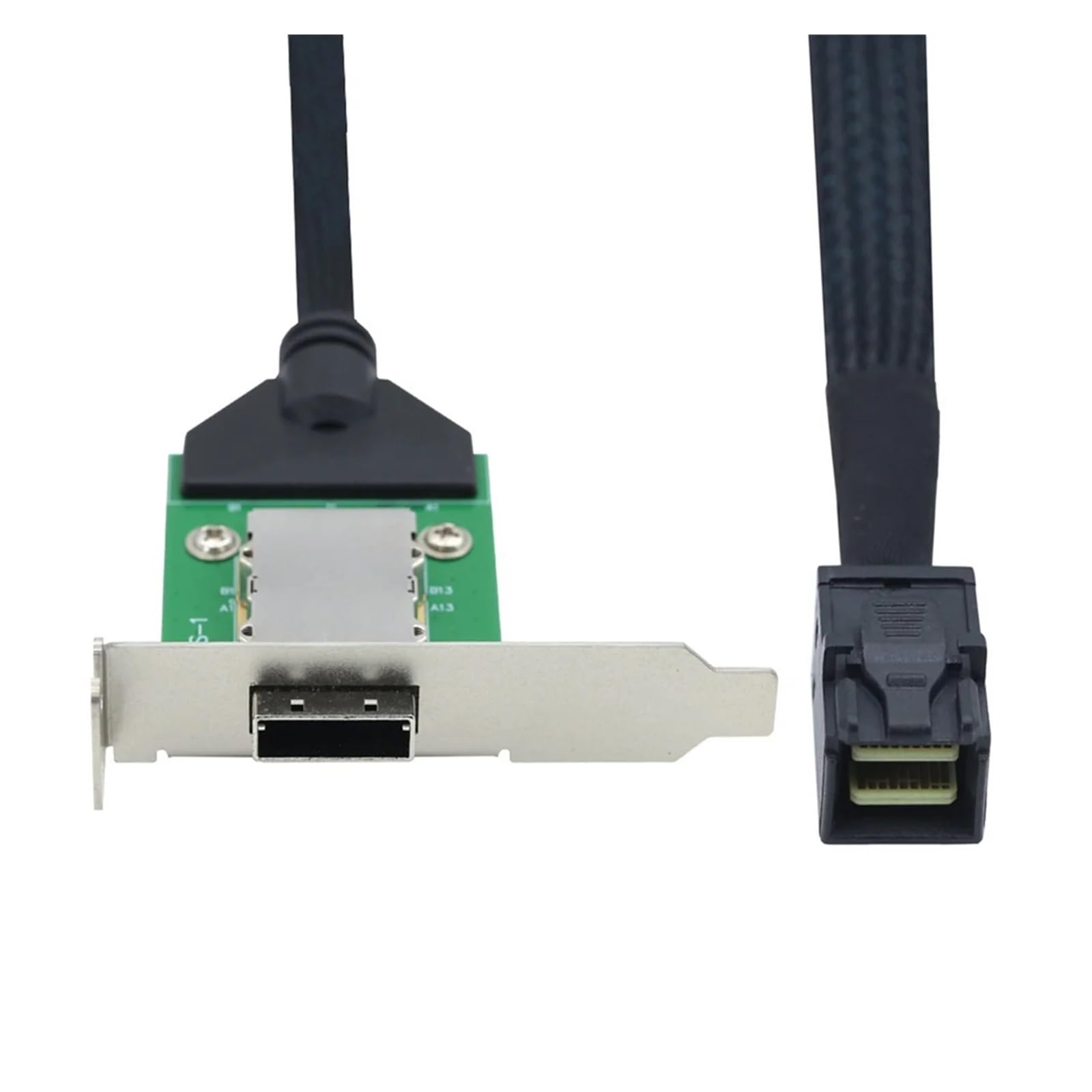 Cavo adattatore interno HD MI NI SFF-8643 Host a HD SFF-8088 femmina con staffa bassa a disco rigido, 1 m -A46Q