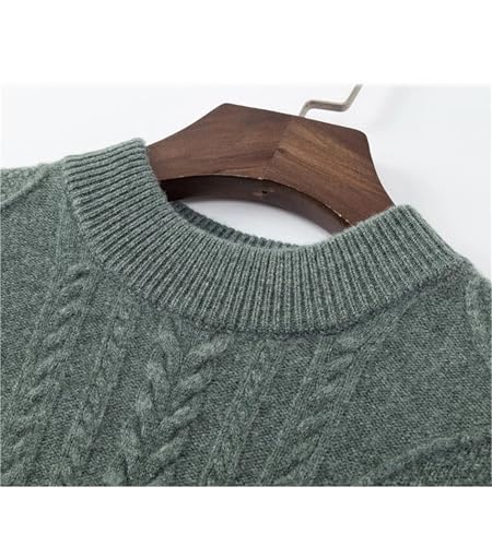 Men's Pure Wool Sweaters Winter Thick Warm Casual Knitted Wool Pullover Sweater3