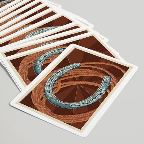 52 Naipes de Poker Letterpress Horseshoe and Rope miniatura 5