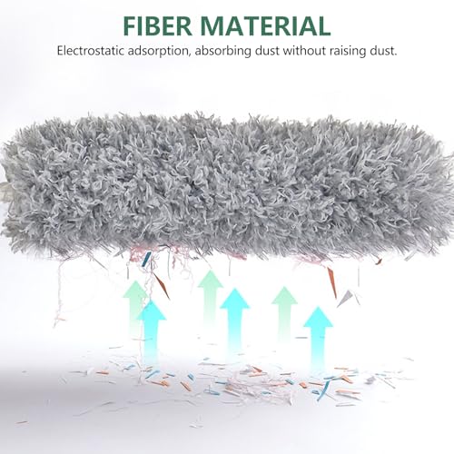 Image of SetSail Dusters for Cleaning, 100-inch Extra-Long Cobweb Duster with Extension Pole, Bendable Microfiber Head & Cobweb Brush Washable Ceiling Fan Cleaner Duster Kit for High Ceilings, Corner