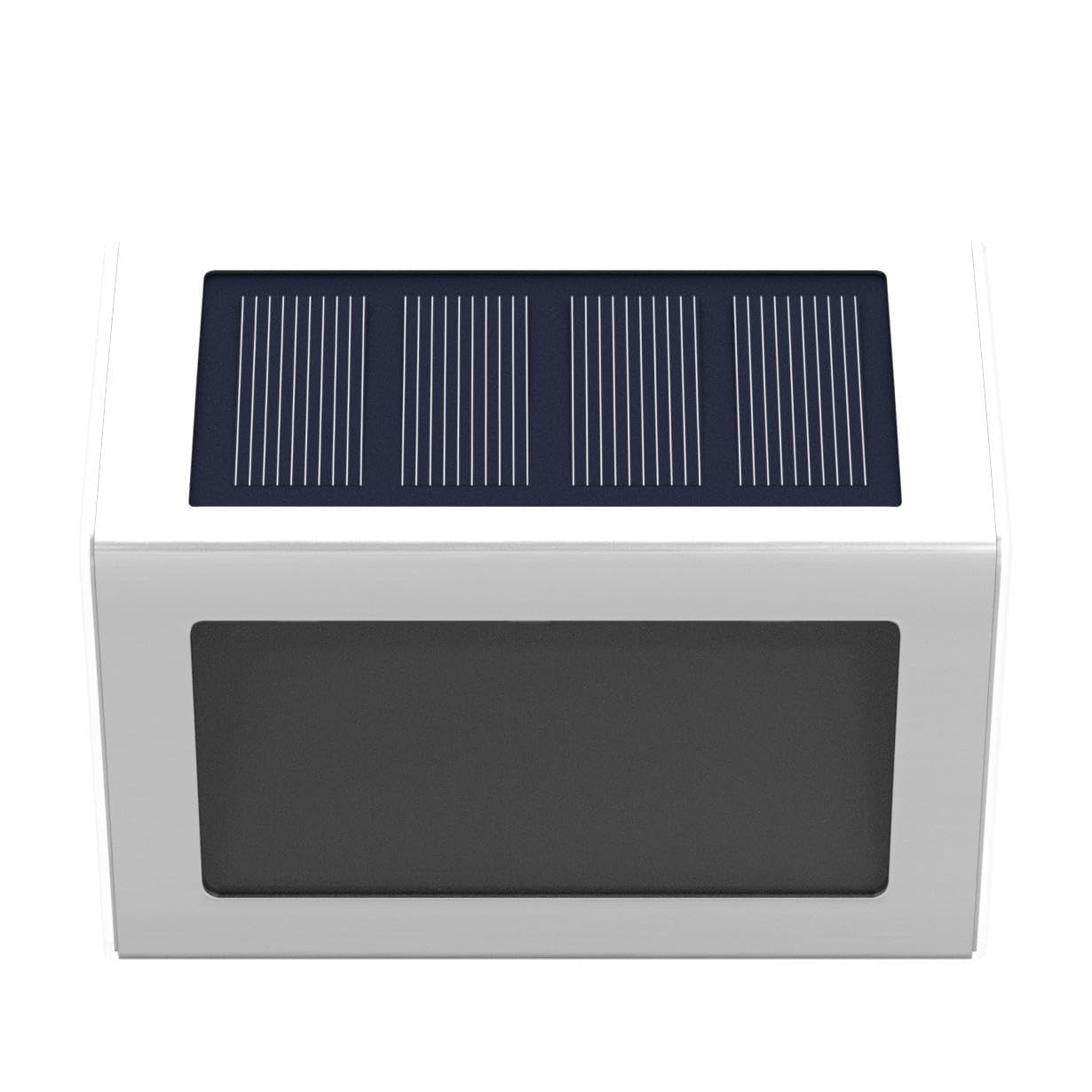6 sztuk wodoodpornych lamp solarnych do ogrodu na zewnątrz, ze stali nierdzewnej, wodoodporna lampa solarna do dekoracji schodów, ogrodzenia, balkonu, tarasu, balustrad, stopni, basenu