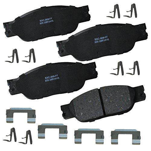 Image of Bendix Premium SBC805 Ceramic Front Brake Pads for Ford Thunderbird 2005-2002, Jaguar S-Type 2002-1999, Lincoln LS 2006-2000