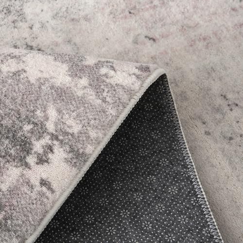ASIinnsy Area Rugs Abstract Rug Modern Rugs Living Room Soft Short Pile Large Rug for Living Room Bedroom Dining Room Home Decor Non-Slip Floor Carpet Mat Cream (Grey/Multi, 120 x 160 cm) - Image 6