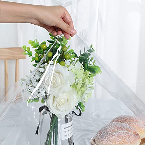 Image of sancua Clear Plastic 100% Waterproof Round Tablecloth - 54 Inch - Vinyl PVC Table Cloth Protector Oil Spill Proof Wipe Clean Table Cover for Dining Tables, Parties & Camping, Crystal Clear