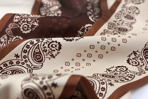 Image of CorssKulture Lightweight Satin Ribbon Scarf for Women's 150 x 15 cm | Silky Soft Scarf Perfect for Gifting
