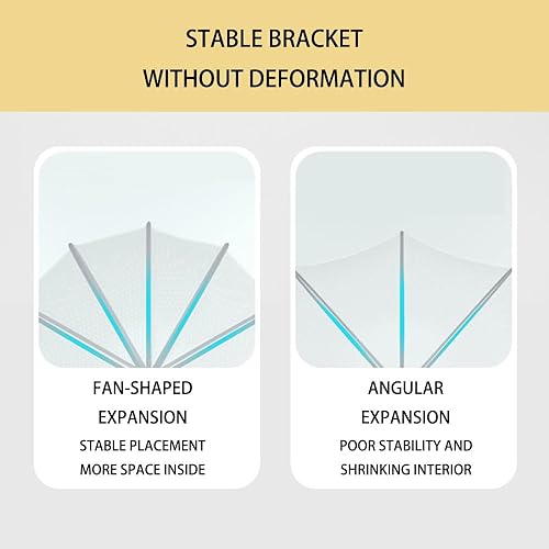 Miniatura 4 de Mosquiteros para Cunas De Bebes, Mosquitera plegable portátil para cochecito, cunas plegables transpirables sin fondo, red para cuna, refugio solar,
