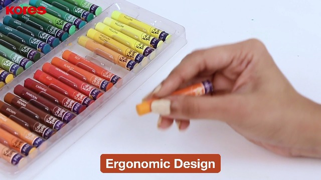 Kores Kool Toolz Oil Pastels – 50 Shades | Vibrant Wax Crayons