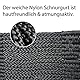 Schnurengurt Pferd, Schnuren Sattelgurt Größe 90cm - 140cm, Sattelgurt für optimale Druckverteiling & Bewegungsfreiheit (95cm, Schwarz)