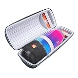 MASiKEN Carrying Case for JBL Pulse 3 Wireless Bluetooth IPX7 Waterproof Speaker, Premium Hard Case Mesh Pocket for The Cable and Charger (Grey)
