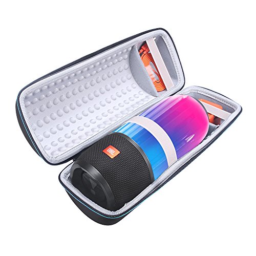MASiKEN Carrying Case for JBL Pulse 3 Wireless Bluetooth IPX7 Waterproof Speaker, Premium Hard Case Mesh Pocket for The Cable and Charger (Grey)