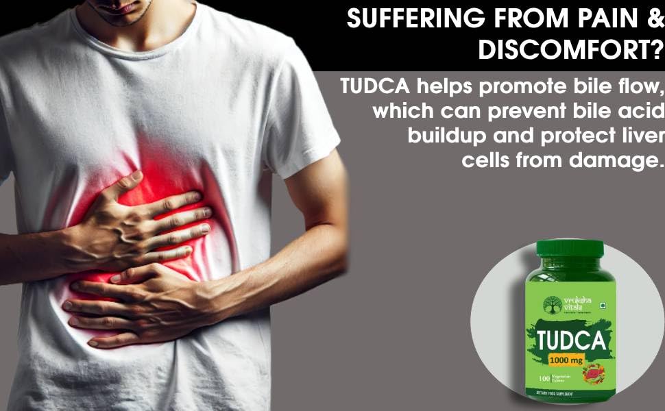 Vruksha Vitals TUDCA 1000 mg + 7 Herbs - 100 Tablets/Capsules for Liver Detox Supplement - Bile Salts as Liver Support Powder 2