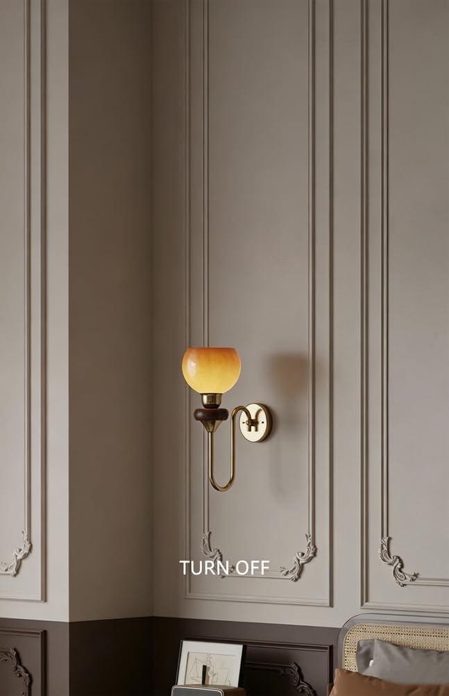 Applique Murale Lampada Da Parete Stile Francese Vintage Spettro Completo Applique In Vetro Protettiva Degli Occhi Per Camera Da Letto Soggiorno Scala Ingresso Arredamento Casa