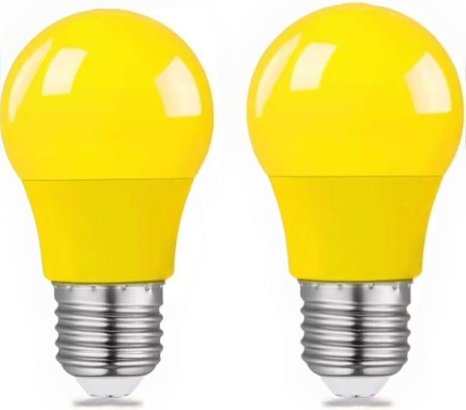 LED Colored Light Bulb 9W (60W Equivalent),A19 LED E26 Base Color Light Bulbs,for Halloween,Christmas Decoration,Party,Bars,Porch Lights,Holiday Mood Lighting,Non-Dimmable (6, Yellow)