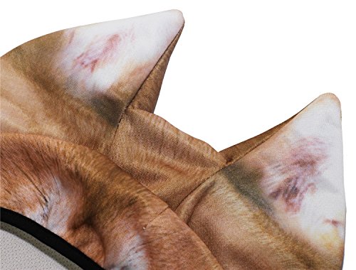 Image of WTACTFUL 3D Animal Ears Balaclava, Breathable Face Mask for Halloween