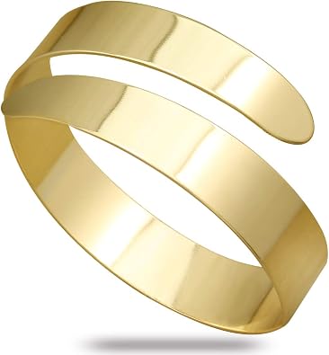 RechicGu Egypt Arm Cuff Armlet Armband Bangle Bracelet Egypt Cleopatra Swirl Snake Upper