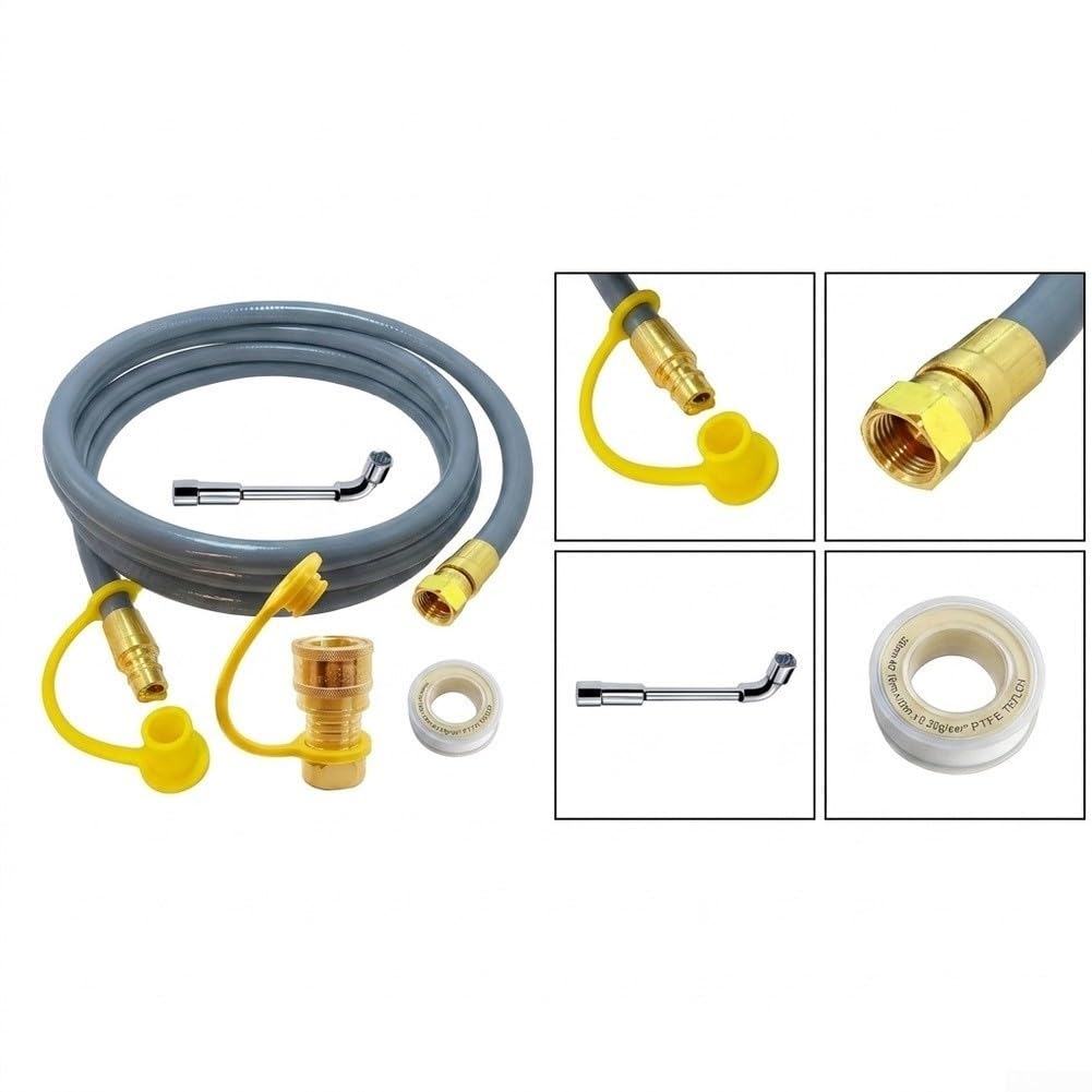 Kit de manguera de gas para barbacoa al aire libre de 10 pies