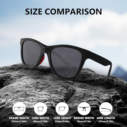Image of Oversized Sunglasses Mens Trendy Polarized Large Driving Sunglasses For Men and Women UV Protective Big Sunnies Shades