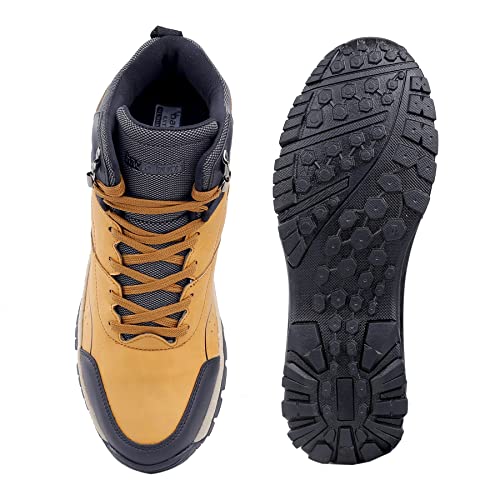 Image of Bacca Bucci Alpine High Ankle 6 inches Riding Boots for Mountaineering Backpacking Hiking & Trekking
