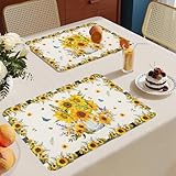 Décor:Des sets de table élégants peuvent être utilisés dans une variété de paramètres, Impression numérique HD, design exquis et élégant, une bonne decoration table, salle à manger et bureau, qui créent un environnement de salle à manger agréable et améliorent votre qualité de vie