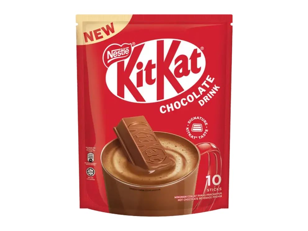 Nestle KitKat Hot Chocolate Beverage Premix CHOCOLATE DRINK 10 Sticks x 33g Each