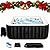 LILYPELLE 4-6 Person Inflatable Hot Tub, Square Portable Hot Tub with 130 Bubble Jets, Large Outdoor Spa Bathtub Set with Heater Pump, Filter and Insulated Cover, 73" X 73" X 25"