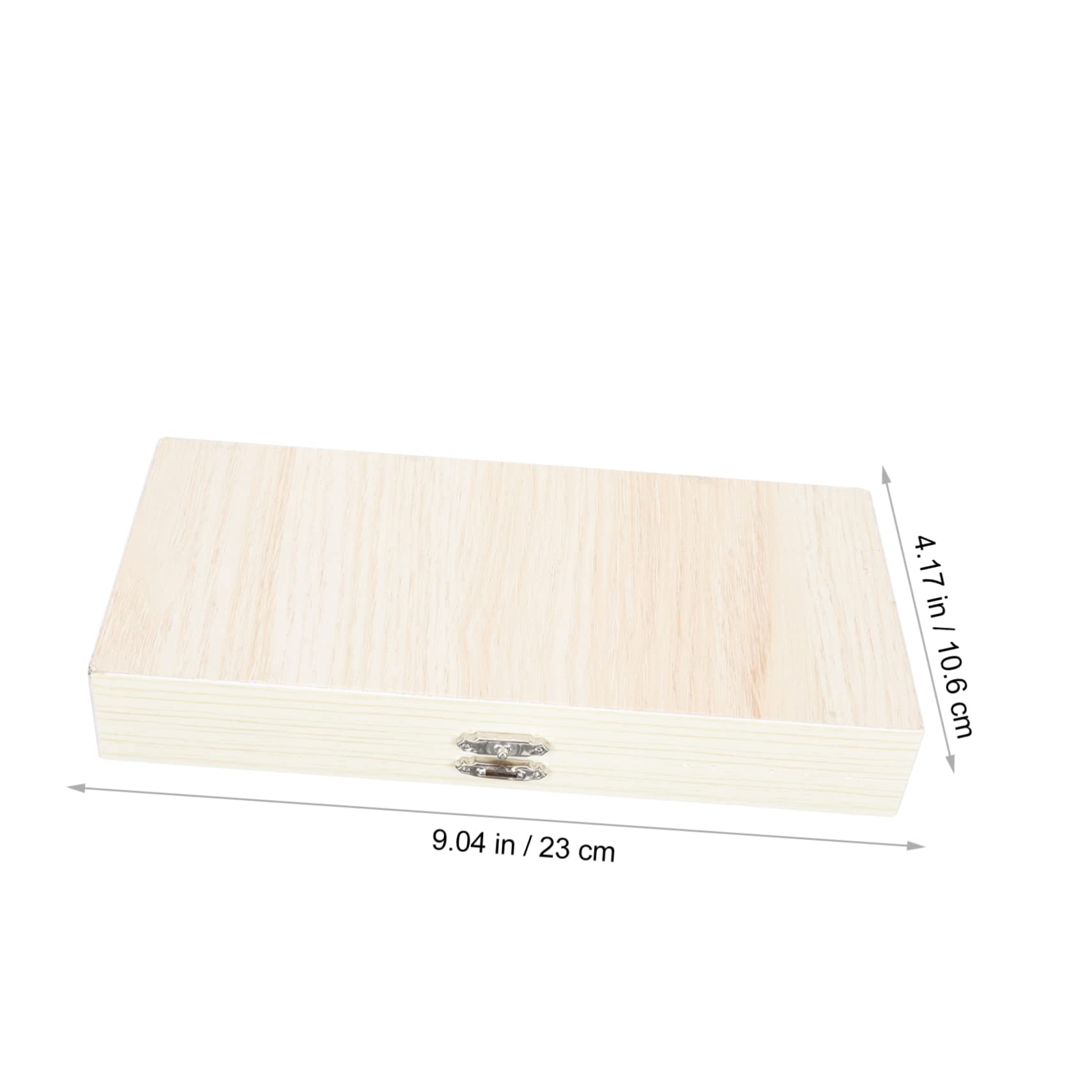 PRETYZOOM Sturdy Microscope Slide Holder 50 Slides Portable Wooden Box for School Use