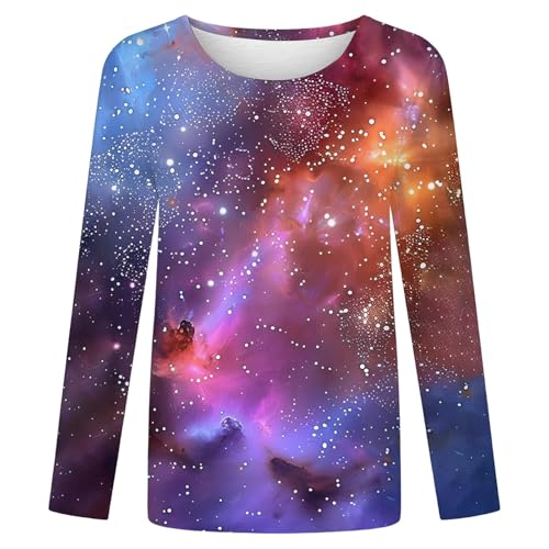 Image of Costume Women's Fancy Dress – Fashionable V-Neck Blouse with Star Print 3/4 Sleeves for Everyday Use