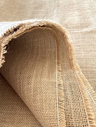 IPEA Jute Gewebe Jutestoff – 140 x 120 cm - Hergestellt in Italien – Stoff aus Naturfasern – Jute-Zuschnitt - Stoff für Polster Dekorationen Accessoires Parteien DIY – Natürliche Farbe Tela in Juta