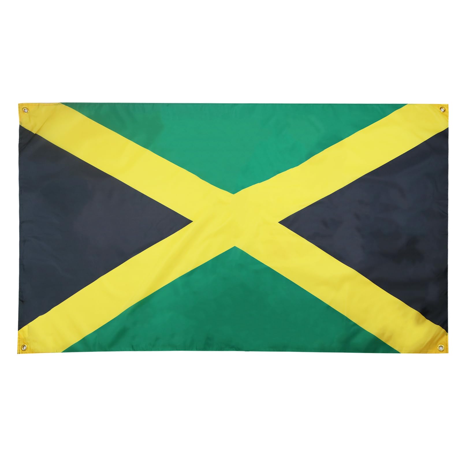 AZ FLAG Jamaican Flag 150 x 90 cm with 4 Eyelets for Balcony or Wall