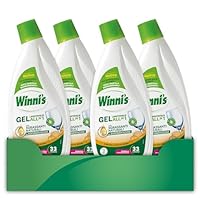 Winni's - Detersivo Gel Lavastoviglie Ipoallergenico, 132 Lavaggi, Azione Detergente, Antiodore e Brillantante, Fragranza di Aceto, con Materie Prime di Origine Vegetale, 561 ml x 4 Confezioni