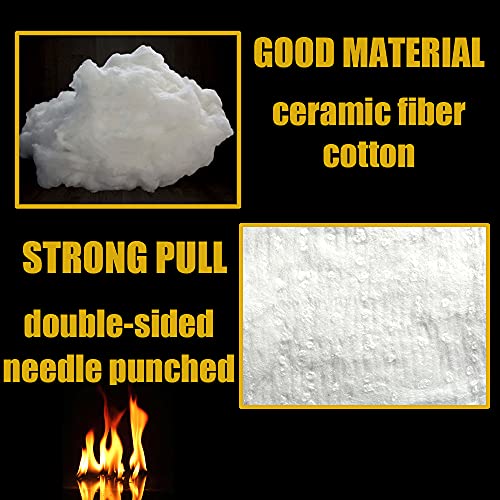 Cedolio 24 Inch X12 Inchx1 Inch (Thick) Ceramic Fiber Blanket Fireproof Insulation Baffle Rated To 2400F thumb #2