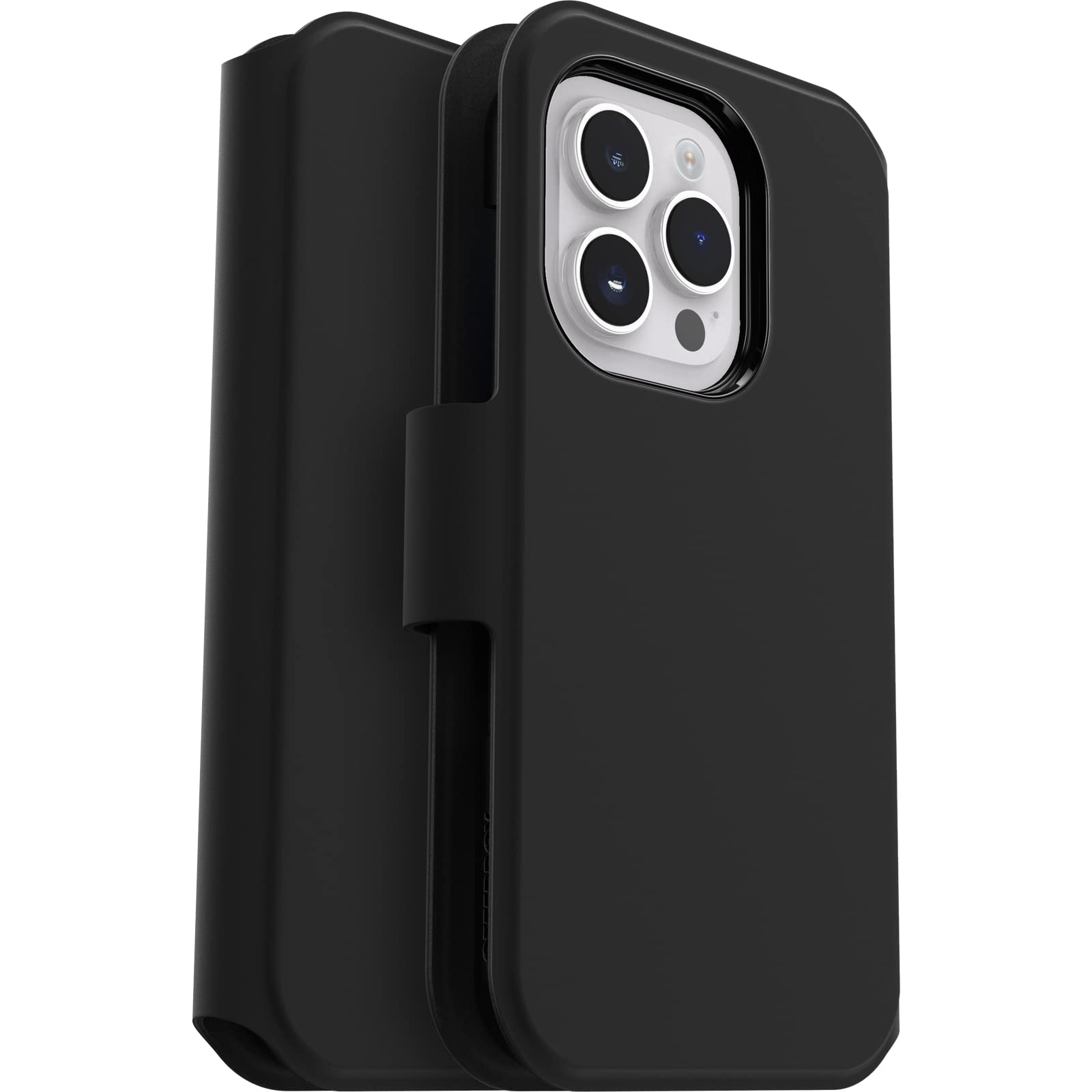 OtterBox Cover per iPhone 14 PRO Strada Via, Resistente a Shock e Cadute, Folio Sottile, Morbido al Tatto con Slot Carta di Credito, Testato 2X vs Norme Mil-Std 810G, Nero