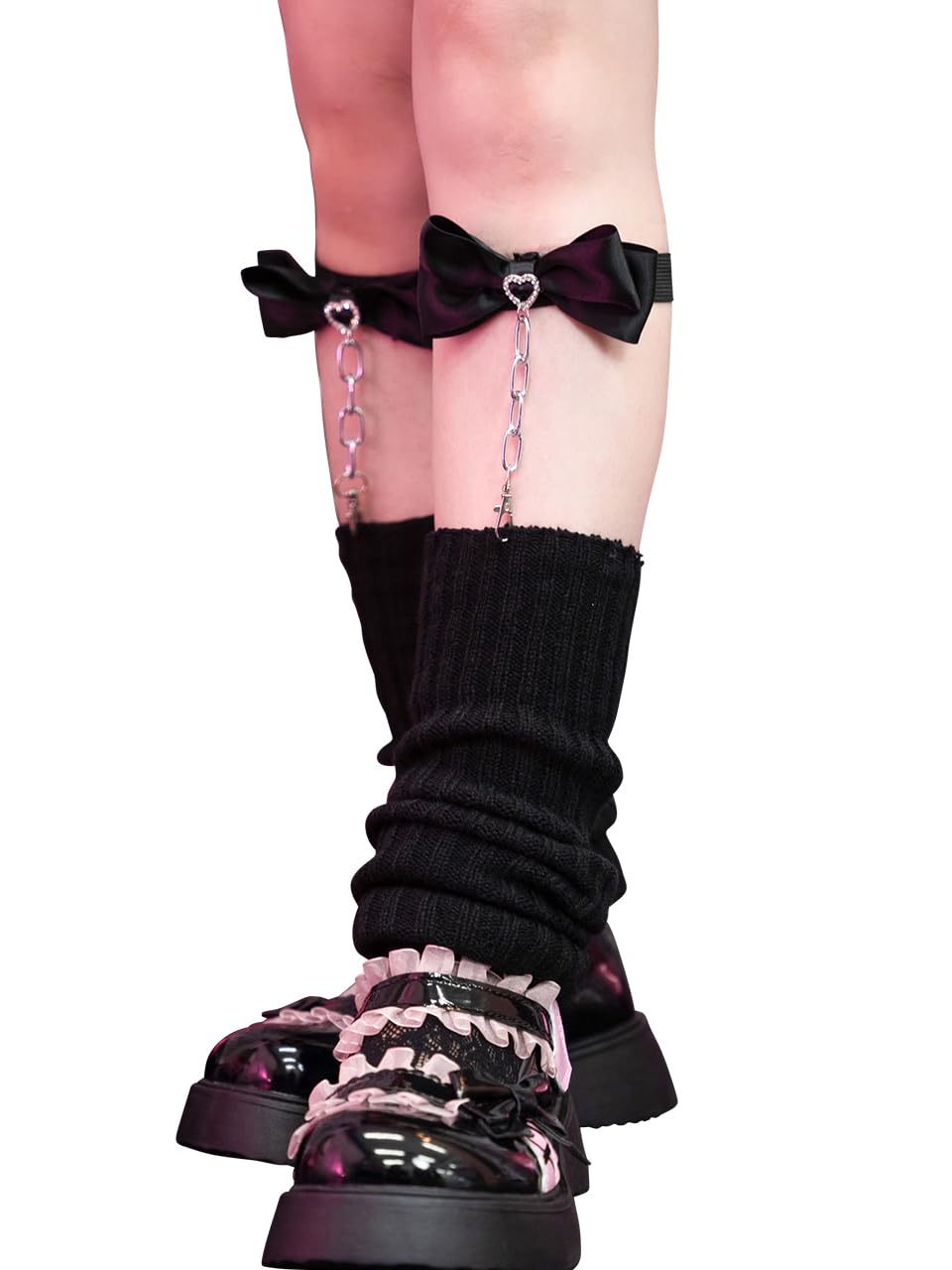 PUNK RAVE レッグウォーマー PUNKRAVE パンク風レースアップベルト レッグウォーマー WS-525