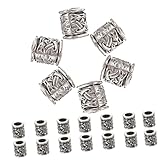 Entretoises de bracelet - la conception de ces perles de barbe est suffisamment simple et basique pour compléter toutes les autres perles ou accessoires de barbe, tube à bijoux