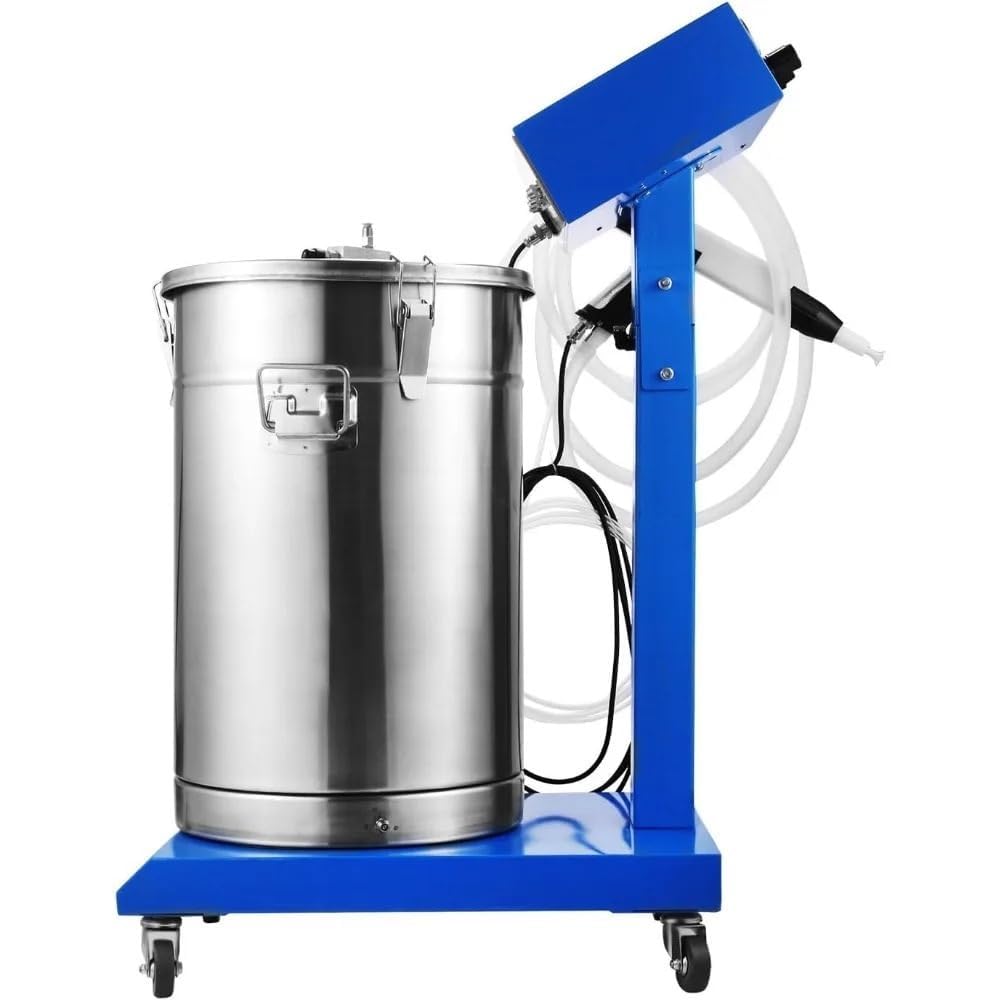 Máquina electrostática de recubrimiento en polvo con pistola de pulverización, sistema de recubrimiento en polvo de alimentación por gravedad, salida de pintura de 450 g/min para pulverización de