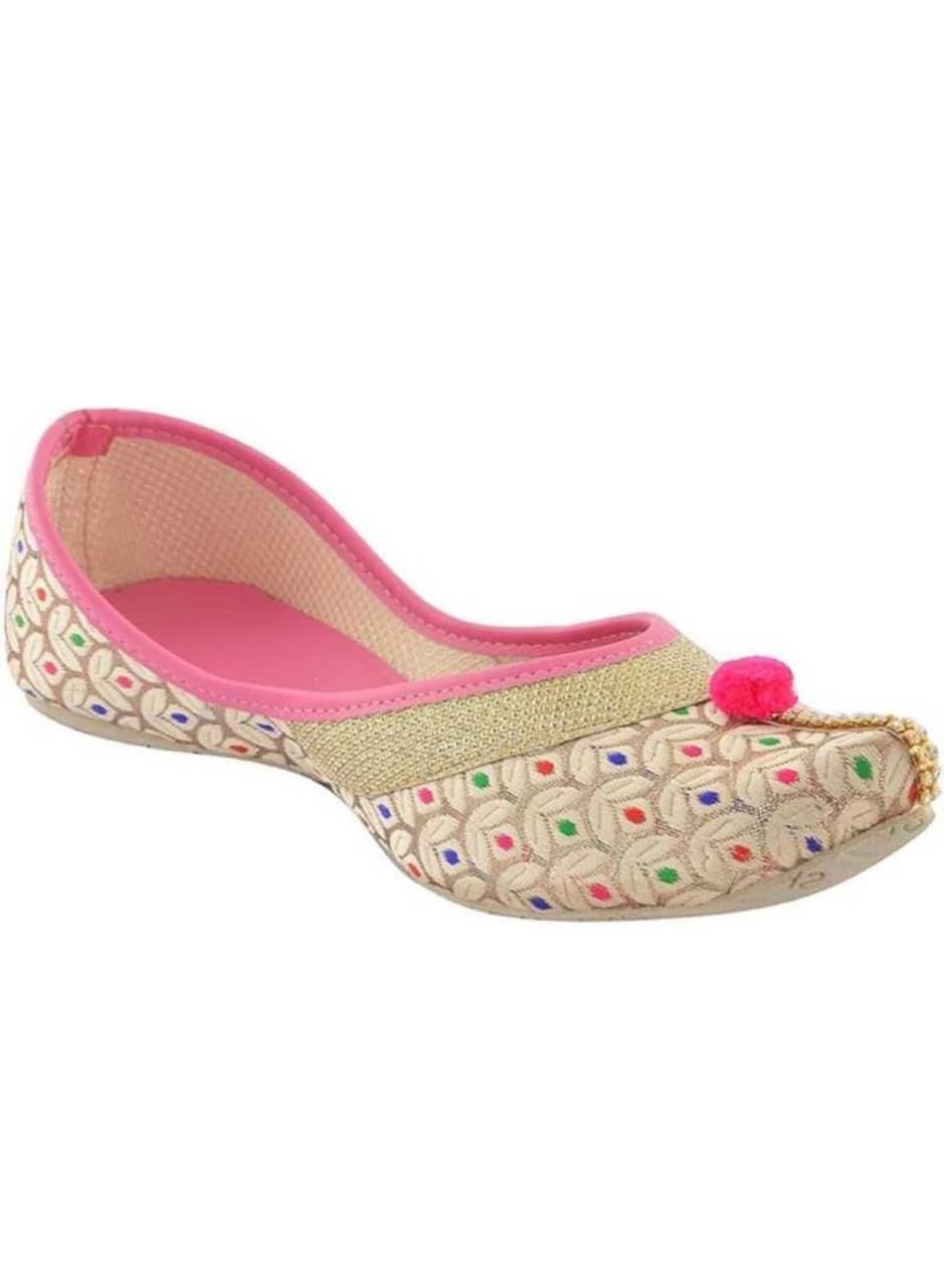 SHOPBIZ Comfortable Women's Daily Party Office Wear Rajasthani Mojari-Jutti Women Shoe Belly-image-38