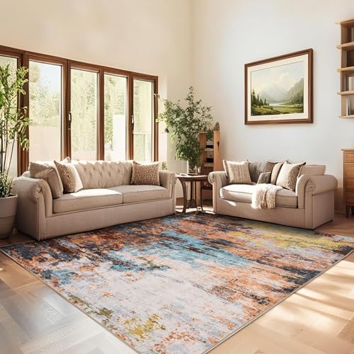 GarveeHome Washable Modern Area Rugs 5x7 Non-Shedding Contemporary Floor Mat, Abstract Low Pile...