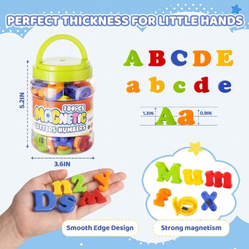 LovesTown 104 PCS Magnetic Letters Numbers, ABC 123 Fridge Magnets - image 3