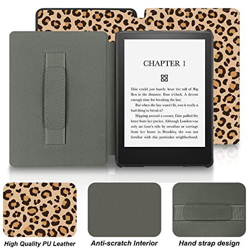 Aippdo Case For 6.8” Kindle Paperwhite 11Th Generation 2021- Premium Lightweight Book Cover With Auto Wake/Sleep For Kindle Paperwhite 2021 Signature (Leopard Print) #TOP4