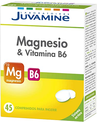 Juvamine - Magnesio + Vitamina B6 - Sistema Nervioso - 45 Comprimidos