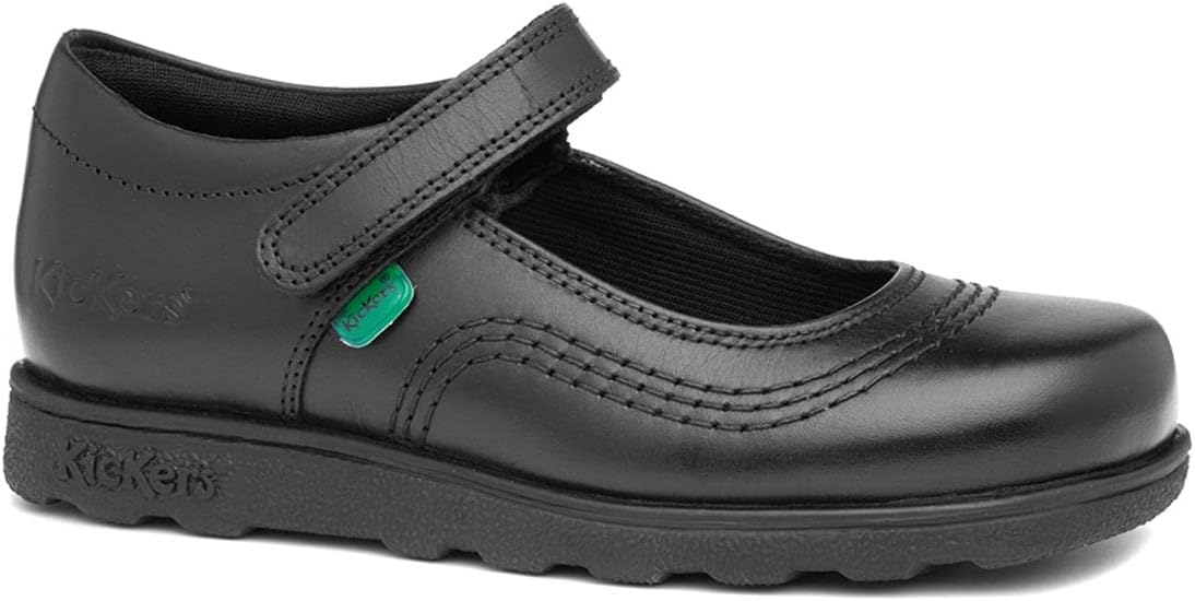 Kickers Girls' Fragma Pop Leather School Shoes