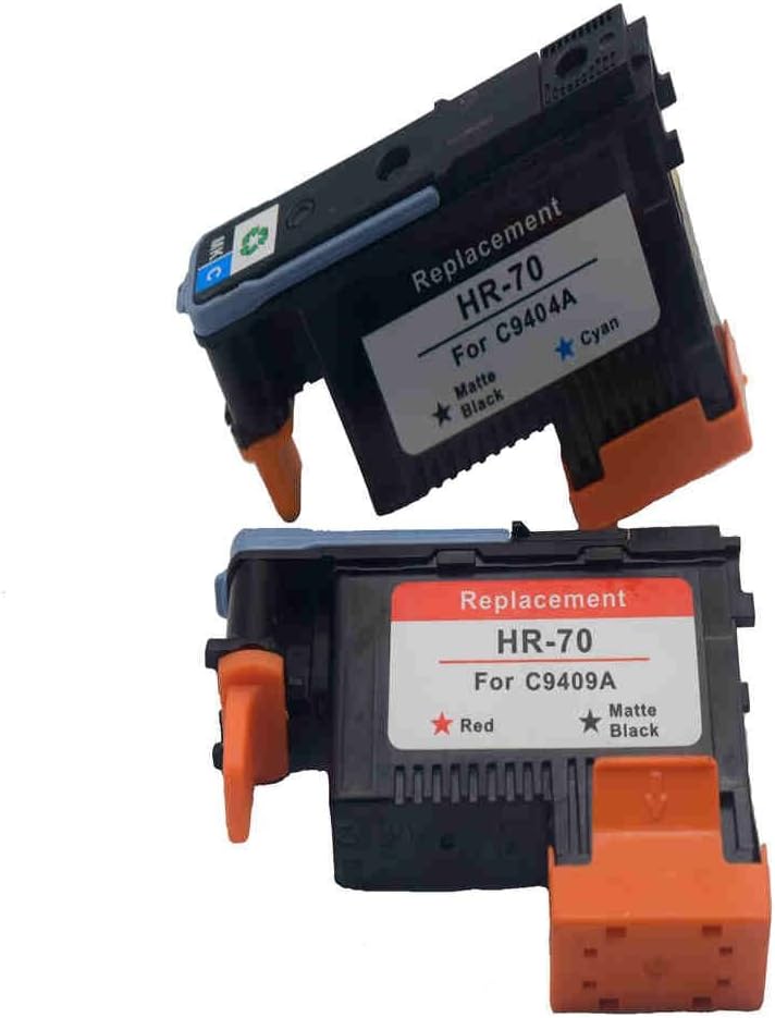 Komada 2P(1 MK-C/1MK-R) Compatibe Printhead Replacement for HP70 Compatible with HP DesignJet Z2100 Z3100 Z3200 Z5200 Z5400 Printer