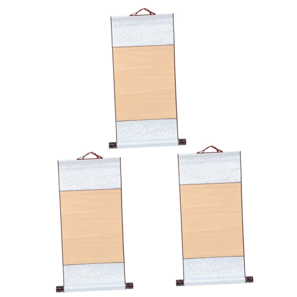 SHINEOFI 3 Piezas De Papel De Arroz Rollo De Lienzo Rollos De Papel En Papel De Pergamino Chino Pergamino De Pared Artístico Pancarta Blanca Papeles Rodantes Pergamino De