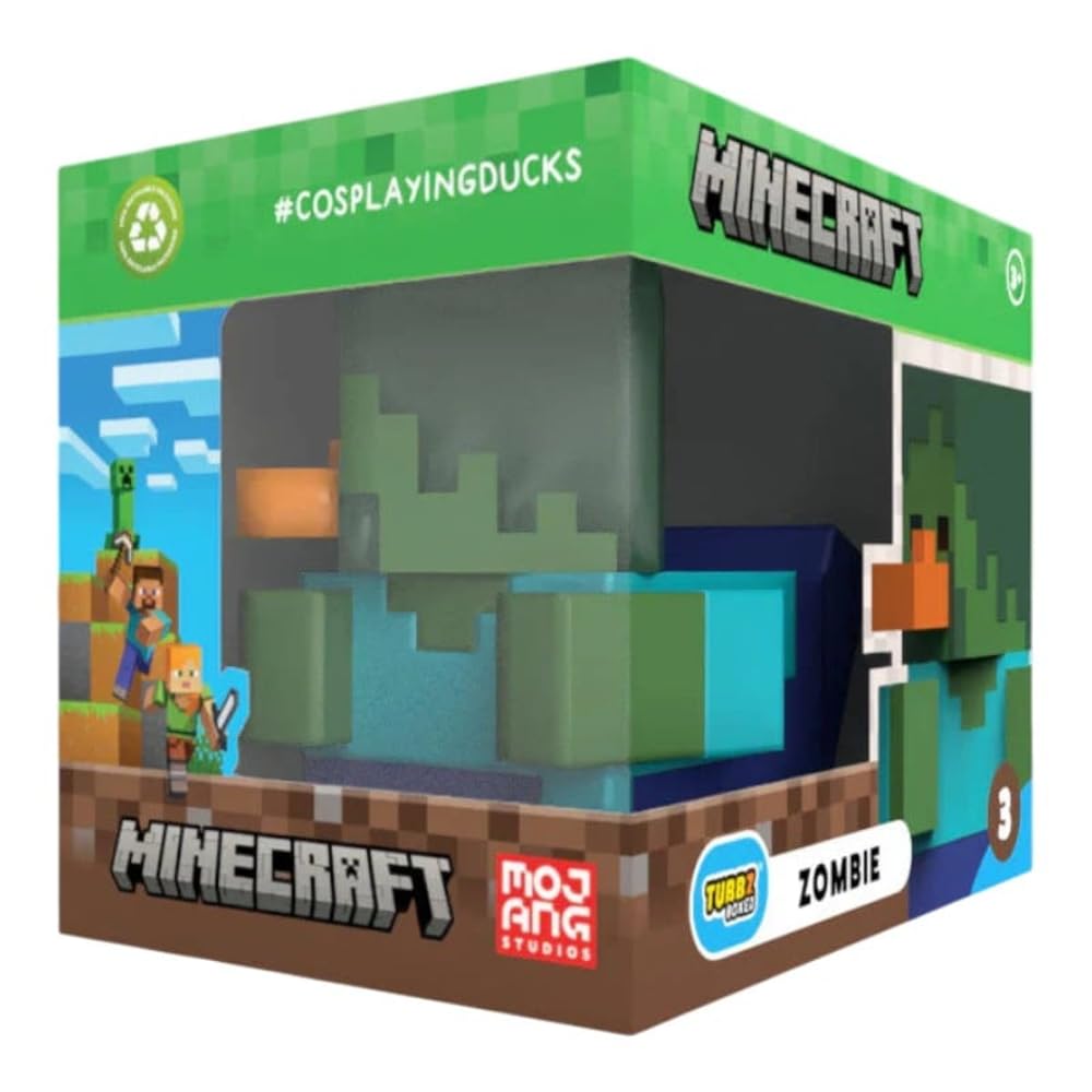 TUBBZ Boxed Edition: Minecraft - Zombie Cosplaying Rubber Duck Vinyl Figure
