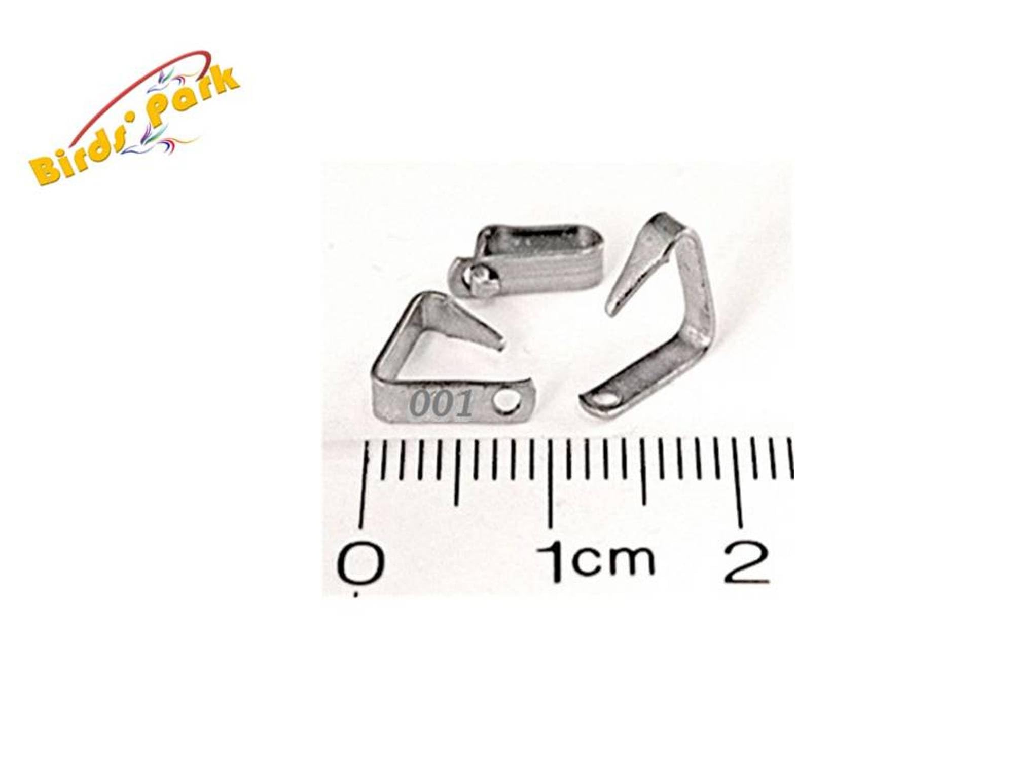 Mice & Rat Ear Tag steel size 1cm - 50 pcs Serial No.001..to 50 *Birds' Park*