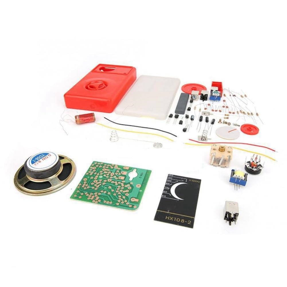 1 kit de 7 tubes AM radio électronique DIY kit d'apprentissage électronique HX108-2 kit DIY sans batterie facile à installer