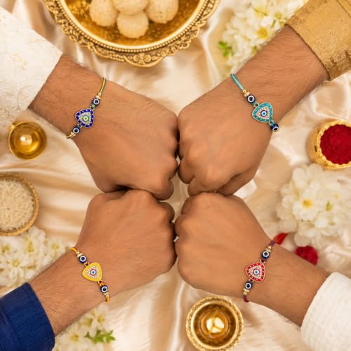 Image of Dreamica Rakhi Set for Brother with Greeting Card And Tilak Set