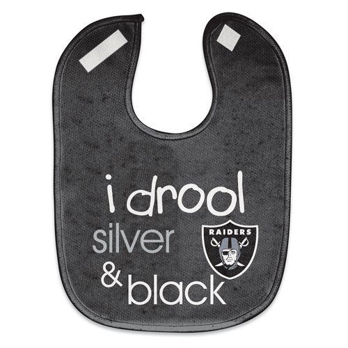 Image of WinCraft NFL Oakland Raiders WCRA1963414 All Pro Baby Bib