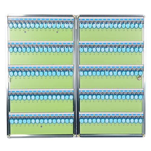 Armario para llaves de aluminio de pared organizador con ranuras multifunción para casa y oficinas